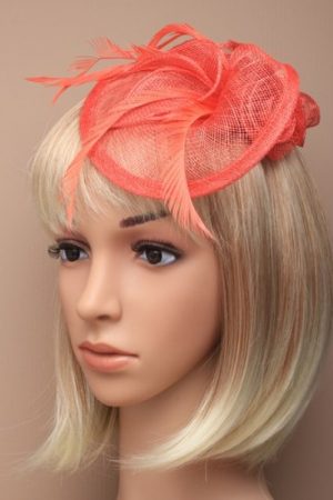Eliza - Sinamay & Feather Fascinator
