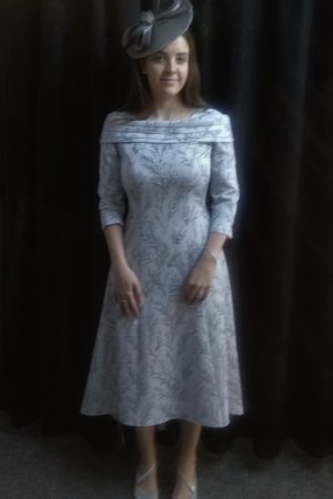 Cassandra Sine – Silver A-line Dress